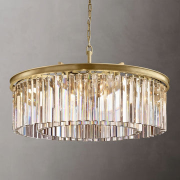 1920s Rhys Odeon Round Chandelier 32"