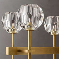 Kristal Clear Glass Double Linear Chandelier 60