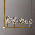 Kristal Clear Glass Linear Chandelier 48