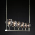 Kristal Clear Glass Linear Chandelier 60