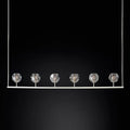 Kristal Clear Glass Linear Chandelier 60