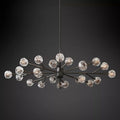 Kristal Clear Glass Oval Chandelier 72