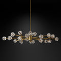 Kristal Clear Glass Oval Chandelier 72