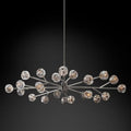 Kristal Clear Glass Oval Chandelier 72