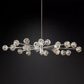 Kristal Clear Glass Oval Chandelier 72