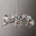 Kristal Clear Glass Round Chandelier 24