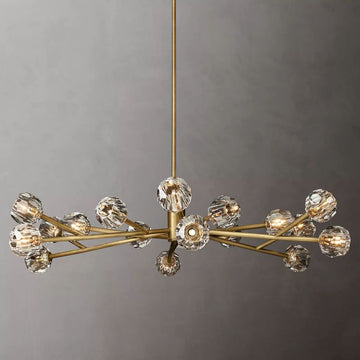 Boule Clear Glass Round Chandelier 60"