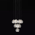 Kristal Glass Round Cluster Chandelier 14