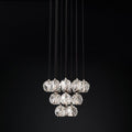 Kristal Glass Round Cluster Chandelier 19