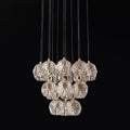 Kristal Glass Round Cluster Chandelier 19