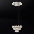 Kristal Glass Round Cluster Chandelier 24