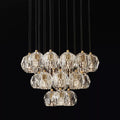 Kristal Glass Round Cluster Chandelier 24