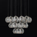 Kristal Glass Round Cluster Chandelier 24