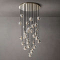 Kristal Glass Round Cluster Chandelier 30