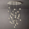 Kristal Glass Round Cluster Chandelier 40