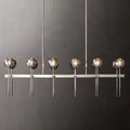 Kristal Glass Double Linear Chandelier 60