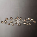 Kristal Smoke Glass Oval Chandelier 72