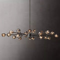 Kristal Smoke Glass Oval Chandelier 72