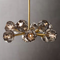 Kristal Smoke Glass Round Chandelier 24