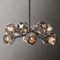 Kristal Smoke Glass Round Chandelier 24