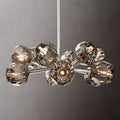 Kristal Smoke Glass Round Chandelier 24