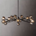 Kristal Smoke Glass Round Chandelier 48