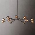 Kristal Smoke Glass Round Chandelier 60