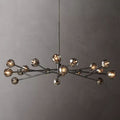 Kristal Smoke Glass Round Chandelier 72