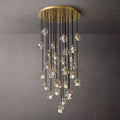 Kristal Glass Round Cluster Chandelier 30