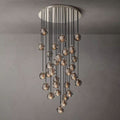 Kristal Glass Round Cluster Chandelier 30