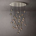 Kristal Glass Round Cluster Chandelier 40