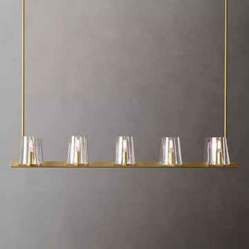 Kuseau Glass Linear Chandelier 49"