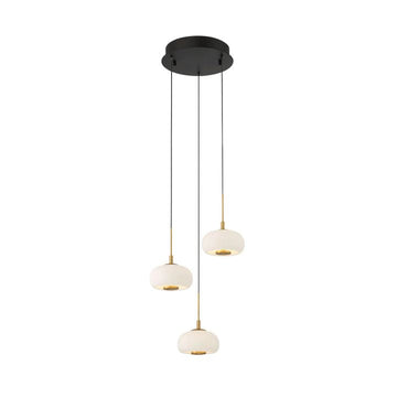 Adelfia 3 Light Round LED Pendant