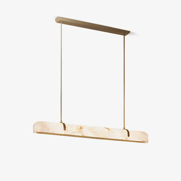 Linear Alabaster Chandelier, Kitchen Island Pendant Light