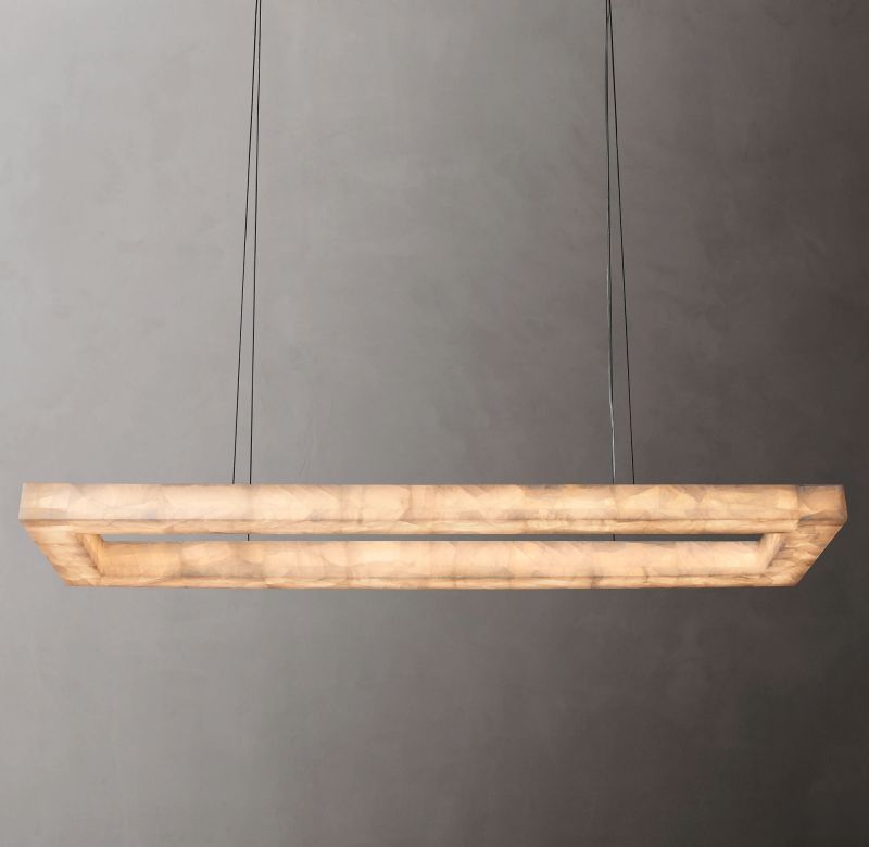 Rivage rectangular Chandelier 72"