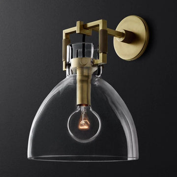 Utilitaire Glass Cloche Sconce 10''