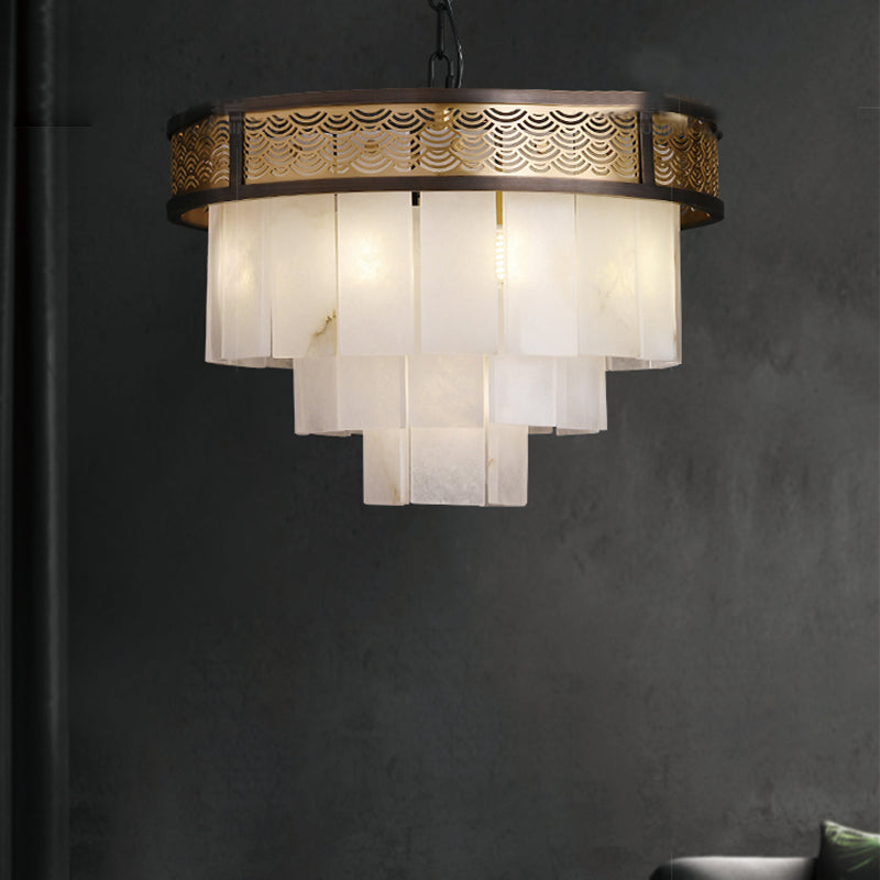 Marble Lorry Multi-layer Classic Chandelier