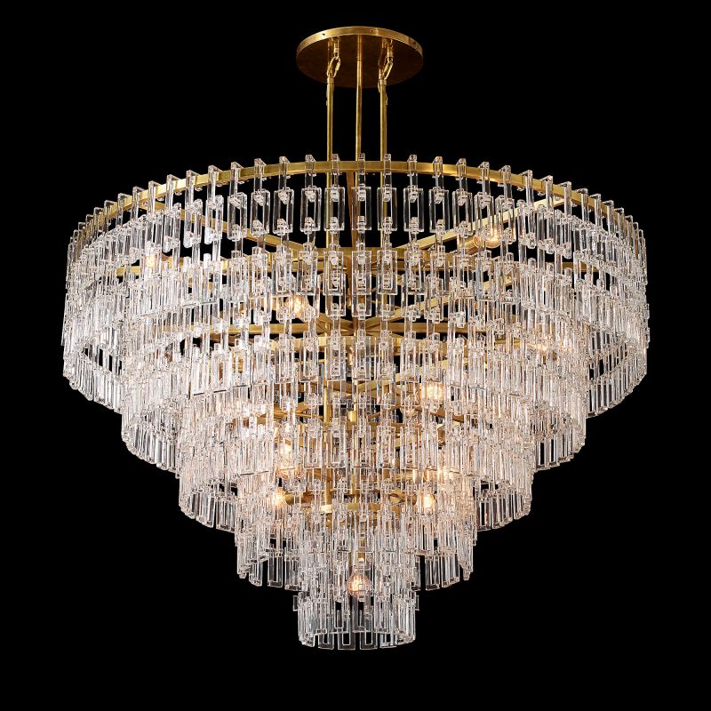 Marigna Five-Tier Round Chandelier 60"