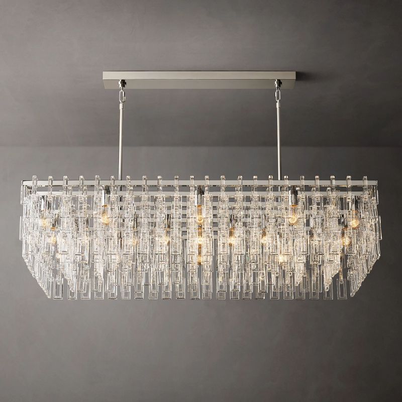 Marigna Rectangular Chandelier 60" Pendant for living room,Pendant for kitchen,Pendant for bathrooms,Pendant for bedrooms,Pendant for foyer,Pendant for stairways,Pendant for dining room Rbrights   