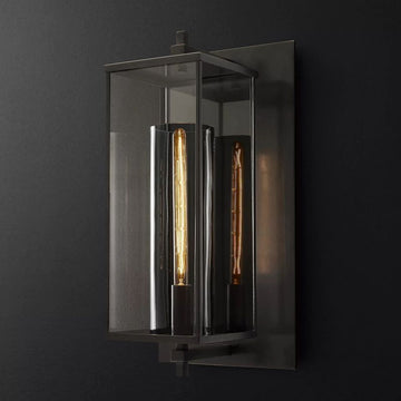 Outdoor Square Grand Wall Sconce