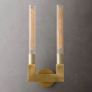 Pridan Glass Double Wall Sconce
