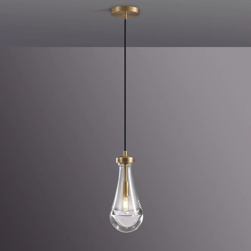 Modern Raindrop Pendant Light For Kitchen Bedroom Cord