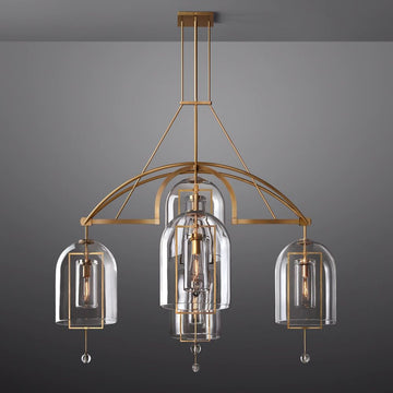 Fulcrum Round Chandelier 61"