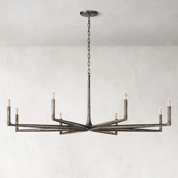 Thaddeus Forged Round Chandelier 72"