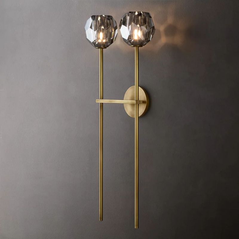 Boule Glass Double Grand Wall Sconce