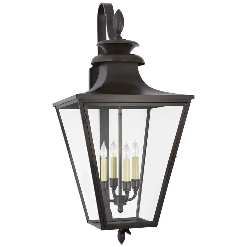 Algar Large Bracketed Lantern Wall Sconce Outdoor