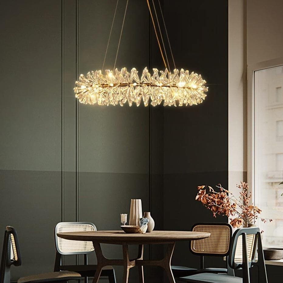 Modern Stylish Ring Crystal Chandelier