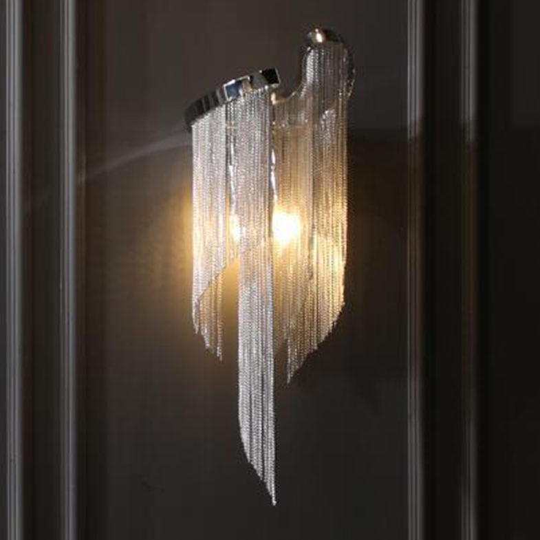 Art Deco Chain Wall Light