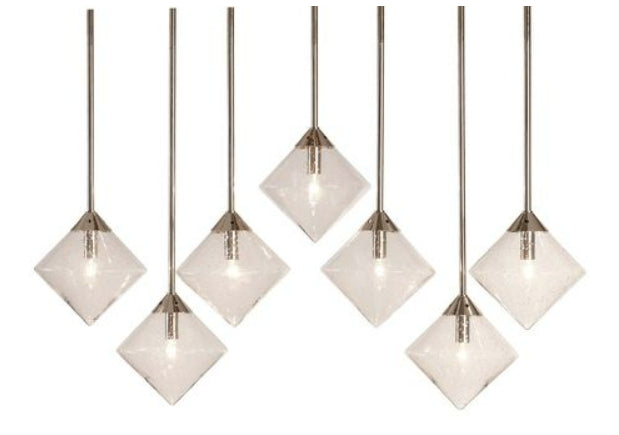 Custom- 74''Pendant Chandelier Polished Nickel