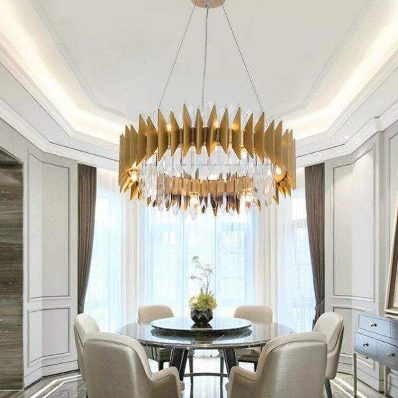 Folding Crystal Ring Chandelier 24"/32"